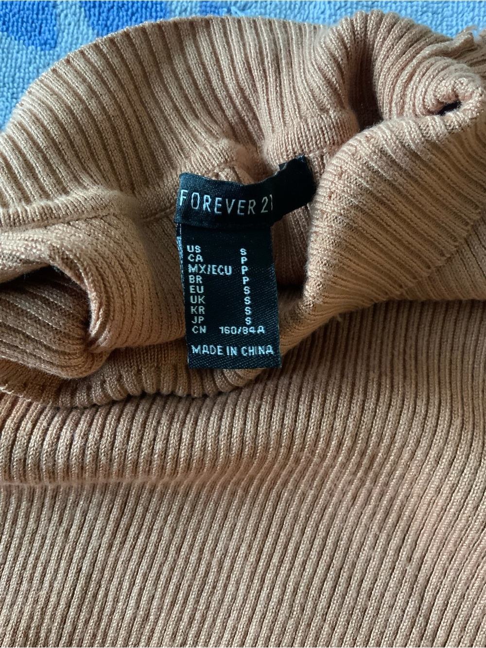Forever 21 Ribbed Turtleneck Sweater - Camel Brown